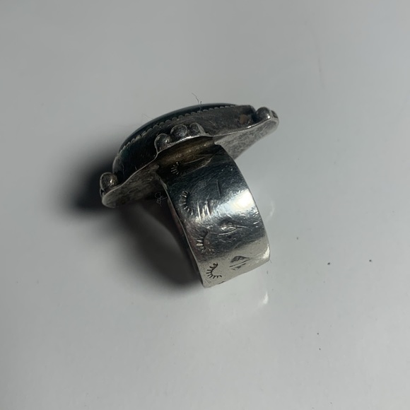 Labradorite vintage 925 silver ring size 6.5 - Picture 3 of 7